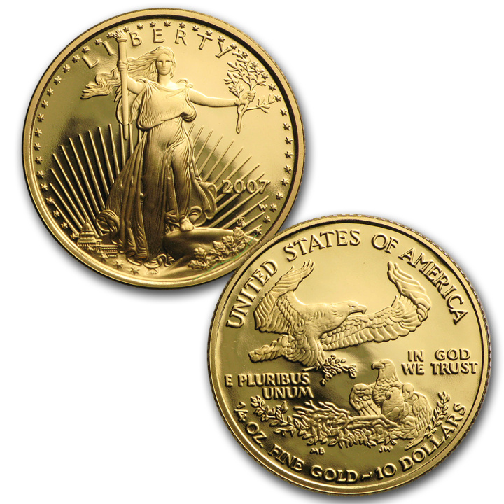 American Eagle 1/4 oz Gold 2007 Proof