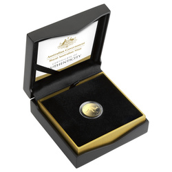 RAM: Canguro 30° anniversario della serie - Mob of Thirty 1/10 oncia d'oro 2023 Proof C" Mintmark