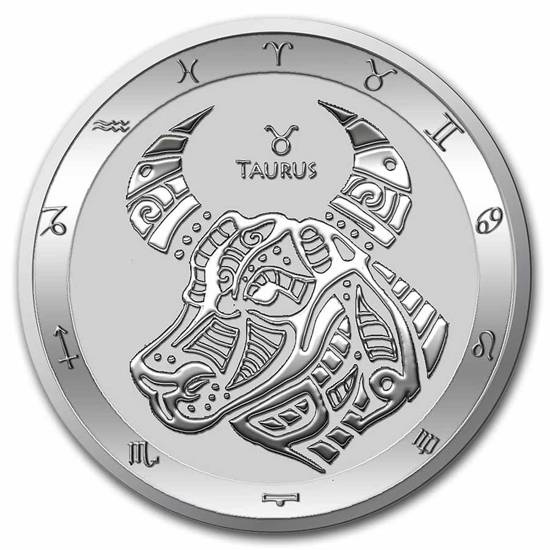 Tokelau: Serie Zodiac - Toro 1 oncia d'argento 2022 Slab