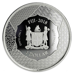 Fiji: Samurai Archives colorata 1 oncia d'argento 2018 Proof