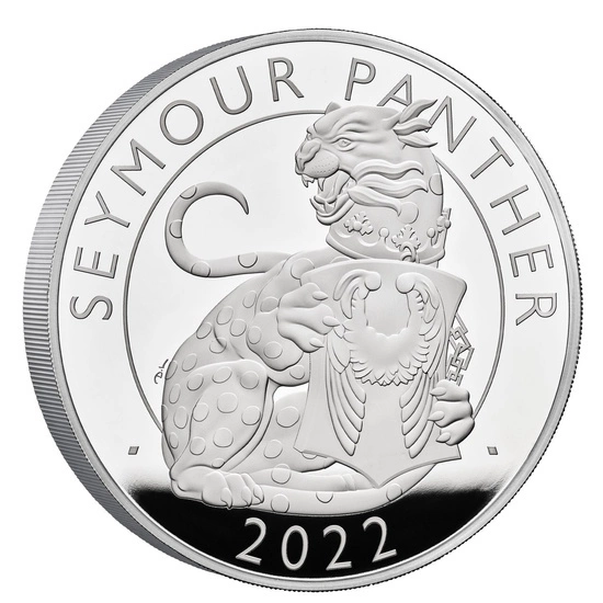 Les bêtes royales Tudor : Seymour Panther 1000 grammes d'argent 2022 Proof