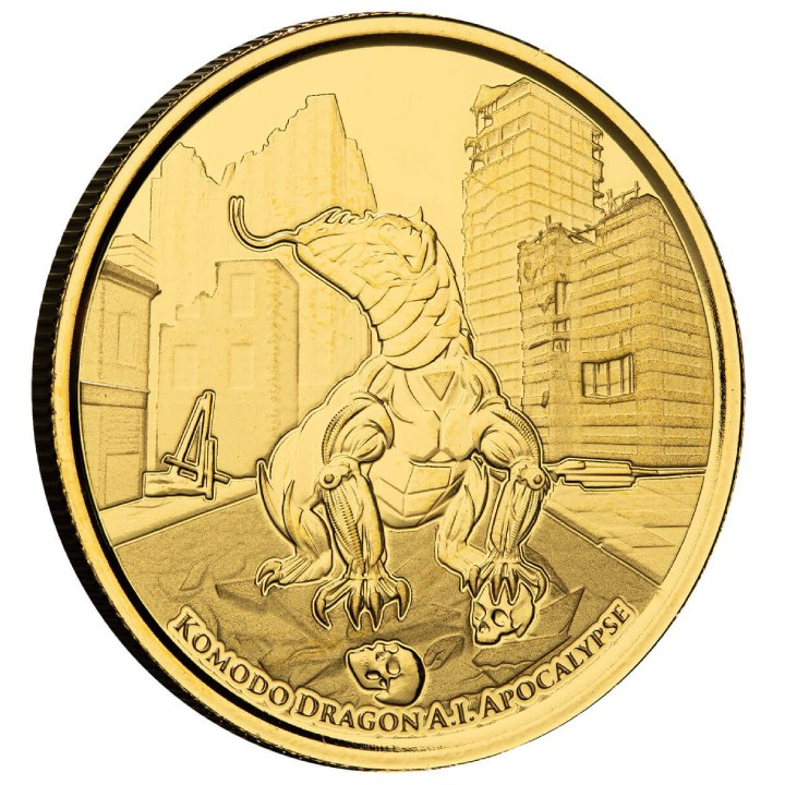 Tokelau: Komodo Dragon A.I. Apocalypse 1 oz Gold 2022 Proof Coin