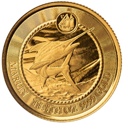 Cayman Islands: Marlin 1/10 uncji Złota 2023 Prooflike