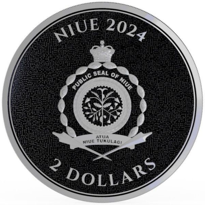 Niue: Bitcoin 1 oz Silber 2024