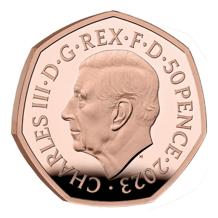 5 érme szett Nagy-Britannia arany 2023 Proof emlékérme