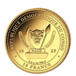 Congo: World‘s Wildlife - Baby Lion 0,5g Złota 2025 Proof