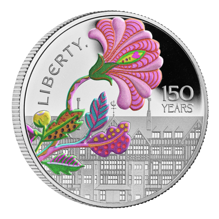 A szabadság 150. évfordulója színes 5 font ezüst 2025 Proof