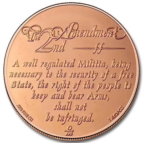 2nd Amendment Eagle 1 ounce of copper