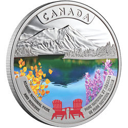 Srebrna Moneta Canada’s National Parks - Kluane National Park and Reserve kolorowana 1 uncja Srebra 2026 Proof