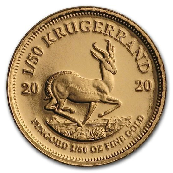 Krugerrand 1/50 once d'or 2020 Proof