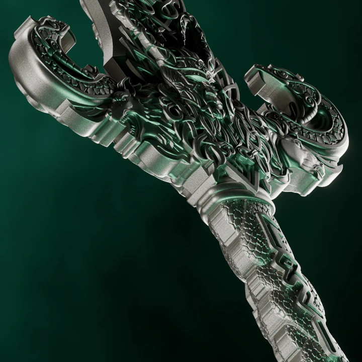 Medalie de argint Laevateinn (Loki's Sword) 1 oz Silver 2026 Ultra High Relief Antiqued Shaped