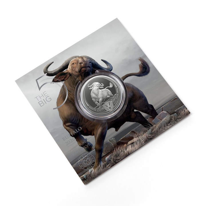 Srebrna Moneta Big Five III: Buffalo 1 uncja Srebra 2026 (w karcie)