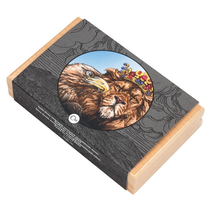 Zestaw 2 monet Niue: Czech Lion and Slovakia Eagle 2 x 1 uncja Srebra 2023