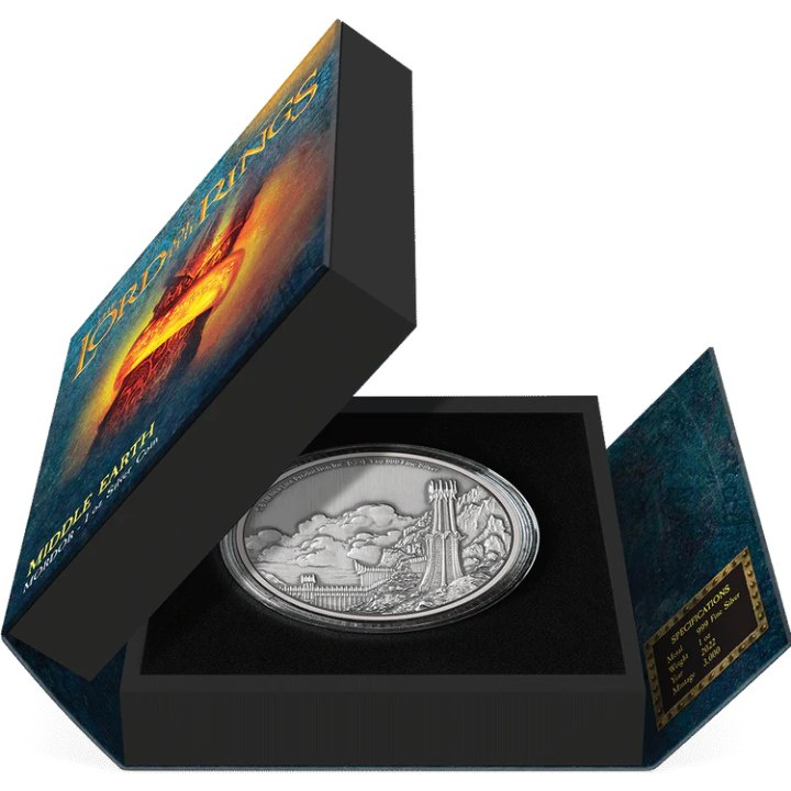 Niue: The Lord of the Rings - Mordor 1 oz Silber 2023 Antique Finish