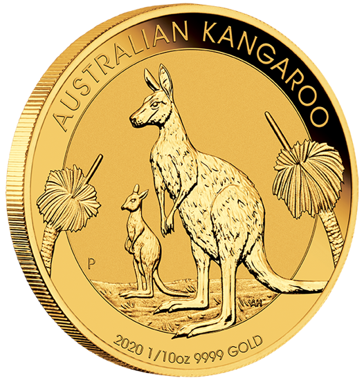 Australijski Kangur 1/10 uncji Złota 2020