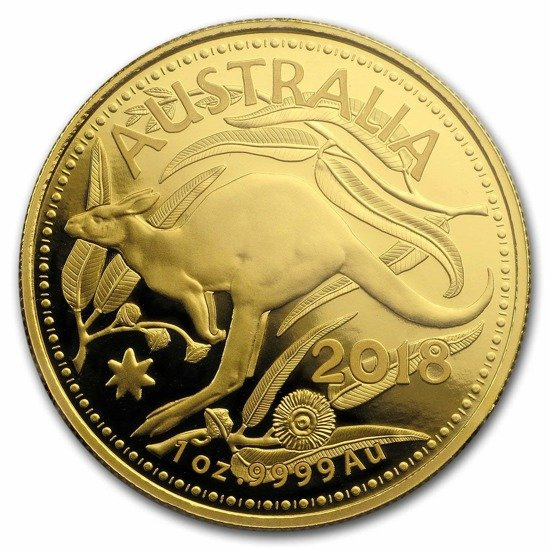 Canguro Australiano 1 onza Oro 2018 Real Casa de la Moneda de Australia