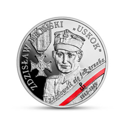 Wyklęci przez komunistów żołnierze niezłomni – Zdzisław Broński „Uskok” 10 PLN Silver 2022 Proof