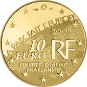 A második világháború végének 60. évfordulója 1/4 uncia arany 2005 Proof