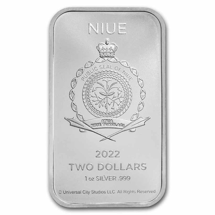 Niue: E.T. coloured - 40th Anniversary 1 oz Silver 2022 Movie Poster Coin Slab