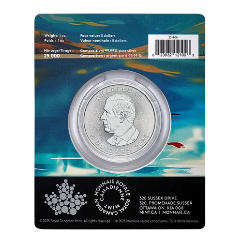 Kanadyjski Liść Klonowy Treasured 1 uncja Srebra 2026 Celebration Privy Mark