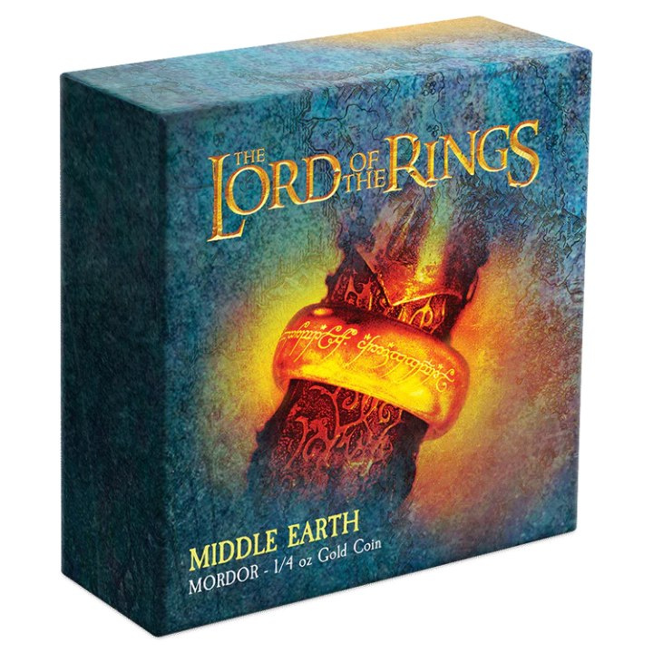 Niue: The Lord of the Rings - Mordor 1/4 uncji Złota 2023 Proof