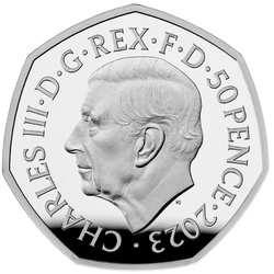 75 de ani ai generației Windrush colorată 50p Argint 2023 Proof Piedfort