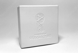 Trophée 1 once d'argent Coupe du monde de football 2018 Proof