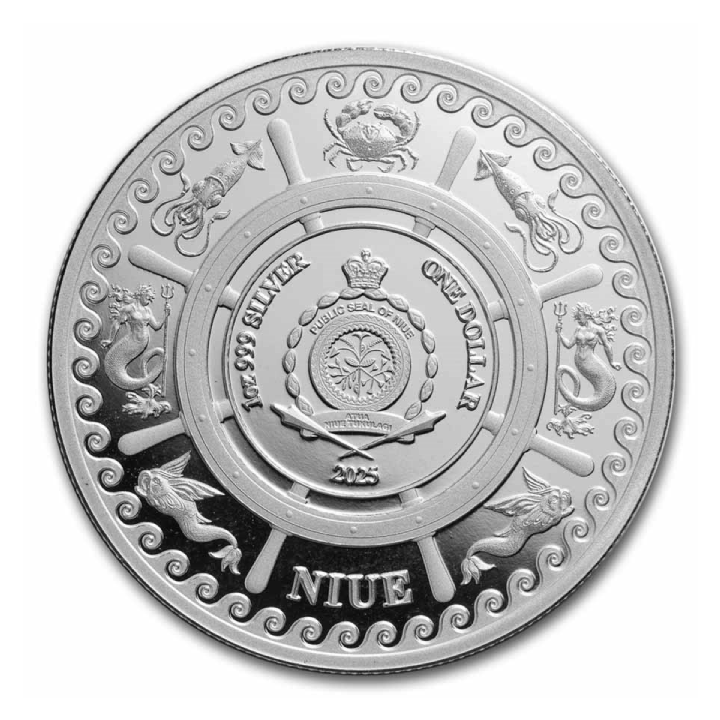 Niue: Mitikus lények – A szirén 1 uncia ezüst 2025