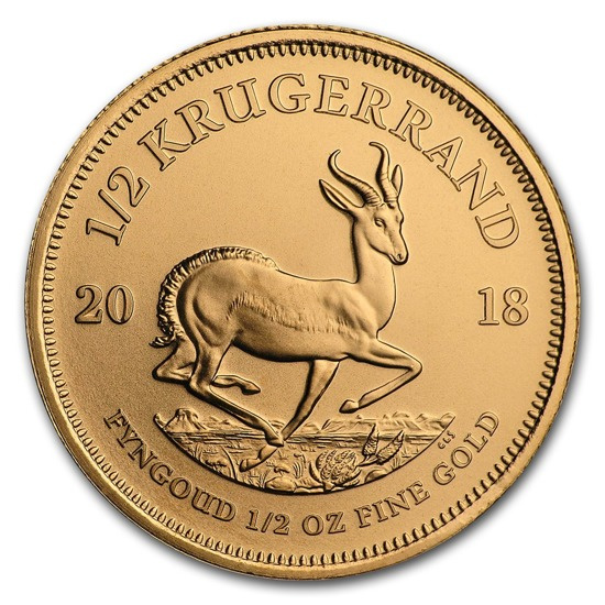 Krugerrand 1/2 onza Oro 2018