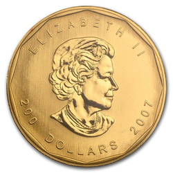 Maple Leaf 1 oz Gold 2007 (Au .99999) Begrenzt