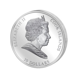 Cook Islands: Stworzenie Adama 3 uncje Srebra 2008 Proof