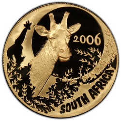 Natura: Giraffe 1 onza de oro 2006 Proof