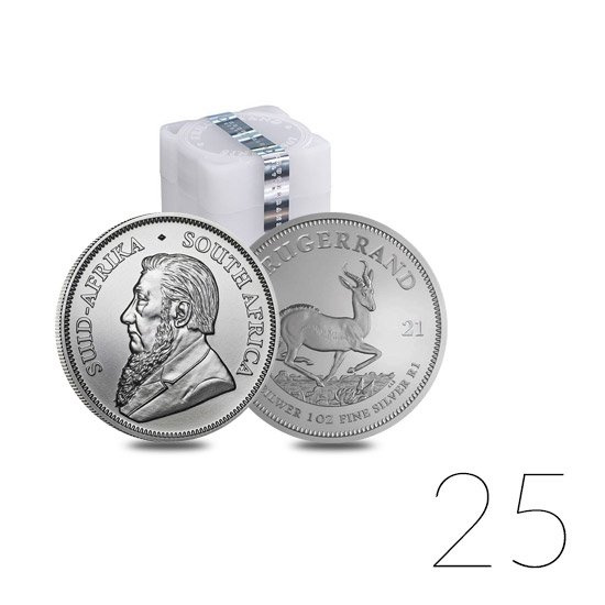 Krugerrand 1 uncia ezüst 2021 25 darabos csomag