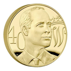 The 40th Birthday of HRH The Duke of Cambridge 5 uncji Złota 2022 Proof 