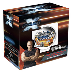 Niue : Fast and Furious coloré 1 once d'argent 2023 Proof