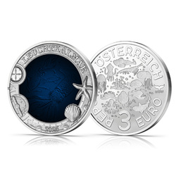 El Calamar Luciérnaga coloreado 3 Euro Copper 2025