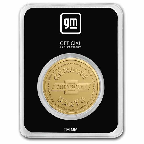 Logo Genuino Chevrolet Piezas (1934-1940) 1 oz Oro Certipack