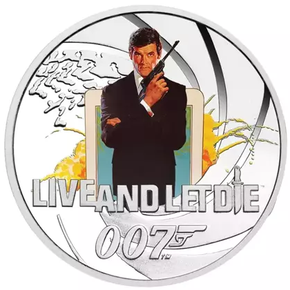 Tuvalu: Live and Let Die coloured 1/2 oz Silber 2021 Proof 