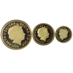 Nagy-Britannia: Sovereign 3 aranyérme szett 2014 Proof