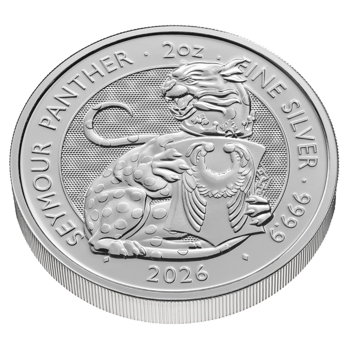 Srebrna Moneta The Royal Tudor Beasts: Seymour Panther 2 uncje Srebra 2026