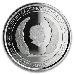 Montserrat: Emerald Isle of the Caribbean kolorowany 1 uncja Srebra 2019 Proof