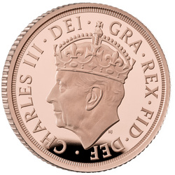 Wielka Brytania: The Coronation of His Majesty King Charles 1/2 Sovereign 2023 Proof