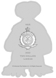 Niue: E.T. kolorowany - 40. rocznica filmu 1 uncja Srebra 2022 Shaped Coin