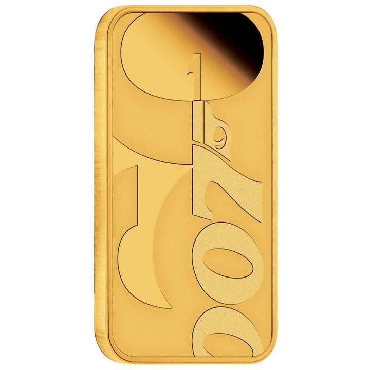 Tuvalu bullion érme: James Bond 60. évforduló 1 uncia arany 2022 Proof