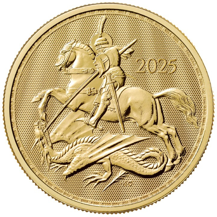 St George and the Dragon 1 uncja Złota 2025