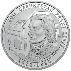 Németország, 10 euró ezüst különböző évjáratok (Ag.625 finomság)