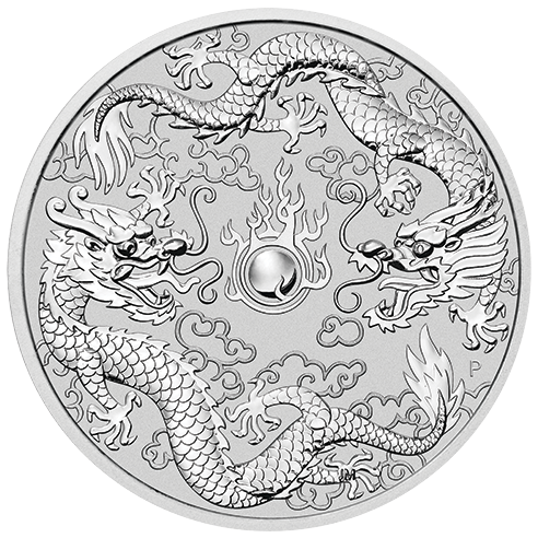Doppeldrachen 10 oz Silber 2021
