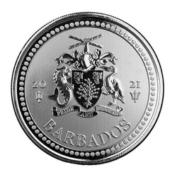 Barbados: Trident 1 uncja Srebra 2021