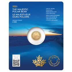 Canada : The Majestic Polar Bear 1/10 once d'or 2025