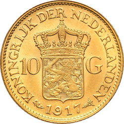 10 gulden Wilhelmina (különböző évek)